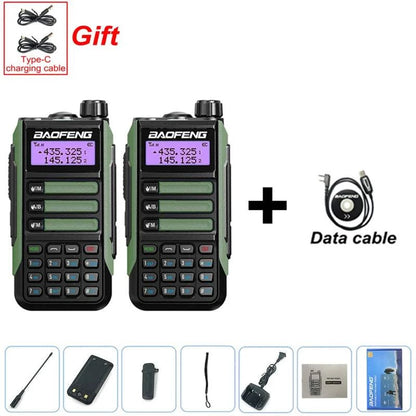 2PCS BAOFENG UV-16 PLUS Walkie Talkie Long Range High Power ProfesionaHappy Radios2PCS BAOFENG UV-16