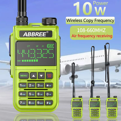 Original ABBREE AR-518 Air Band Full Band 108-660MHz Automatic WirelesHam Radios