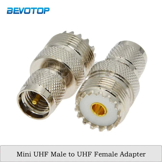 1Pcs Mini UHF Male Plug to SO239 UHF Female Jack Adapter RF Coaxial CoHam Radios