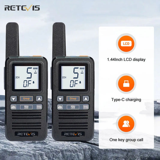 Walkie Talkie 2 Pcs Included Retevis RB667 4 Pcs Walkie-talkie PortablHam Radios