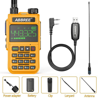 ABBREE AR-518 Air Band 108-660MHz  Walkie Talkie Wireless Copy FrequenHam Radios