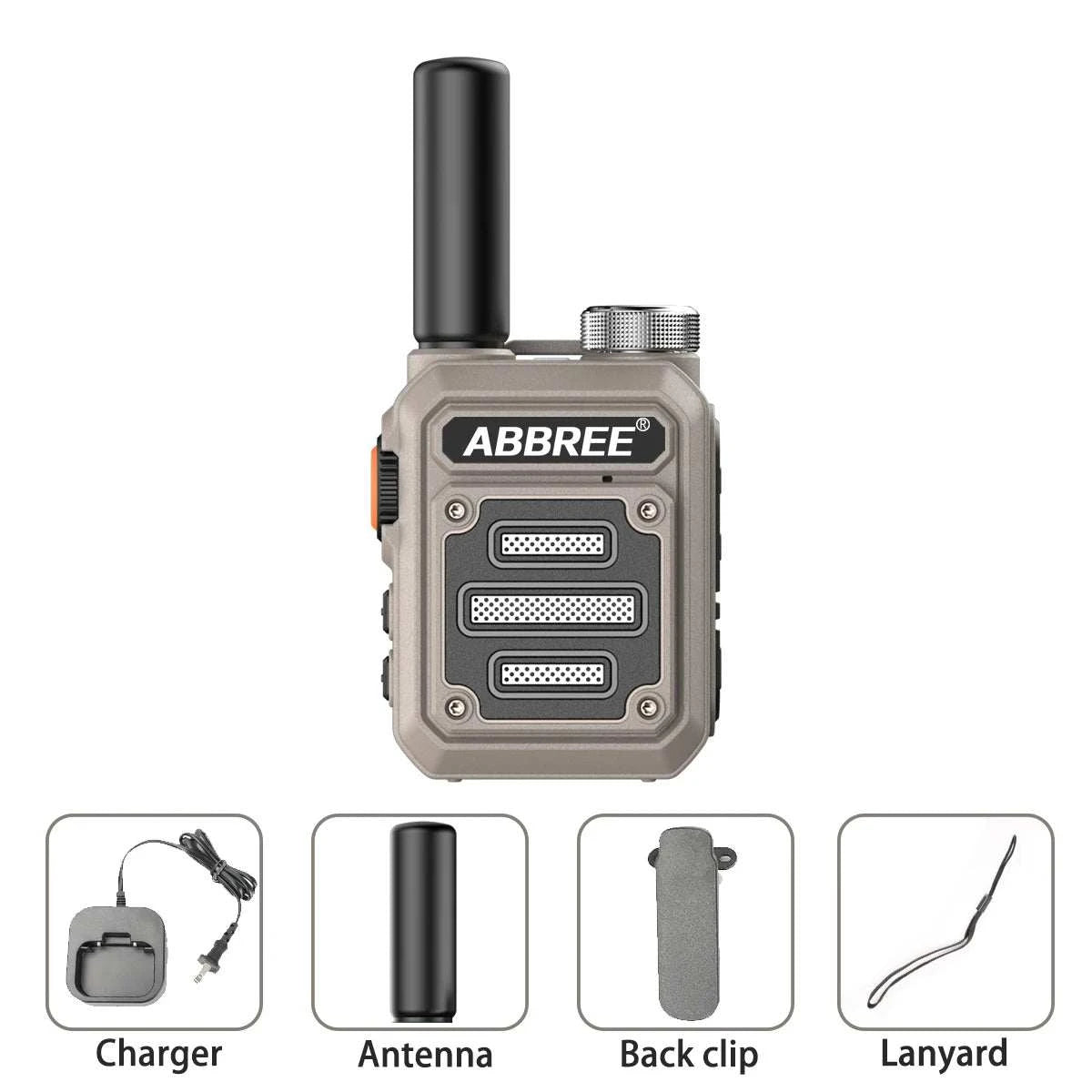 ABBREE AR-63 Mini Walkie Talkie Wireless Copy Frequency VOX SOS Multi-Ham Radios