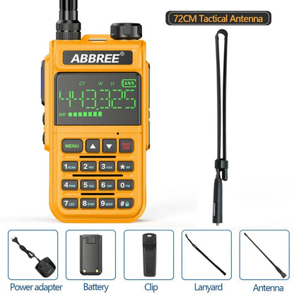 ABBREE AR-518 6 Bands Amateur Air Band Ham Two Way Radio VOX DTMF SOS Happy RadiosABBREE AR-518 6 Bands Amateur Air Band Ham