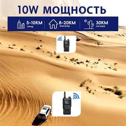 TIDRADIO TD H8 Profession Walkie Talkie Long Range radio FM Portable Mutil-Band Two Way Radio Receiver Wireless Radio