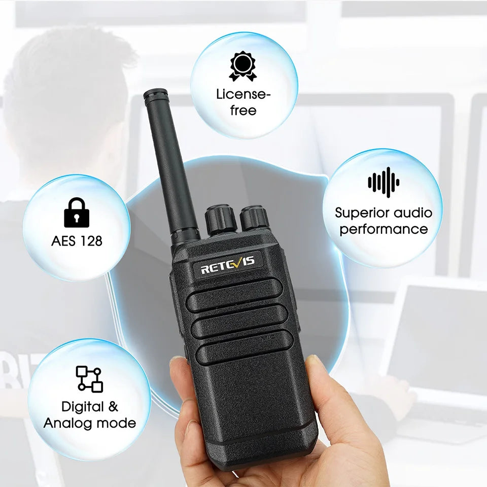 Retevis RT40 DMR Digital License-free Walkie Talkie PMR446 Analog WalkHam Radios