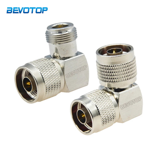 1 Pcs N Type Male Plug to Female Jack Right Angle 90 Degree Adapter 50Ham Radios