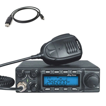 AnyTone AT-6666 10 Meter Radio for Truck with SSB(PEP)/FM/AM/PA Mode HHam Radios