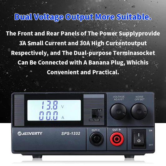 Power Supply 13.8V 30A Adjustable Linear Power Supply Stable DC CommunHam Radios