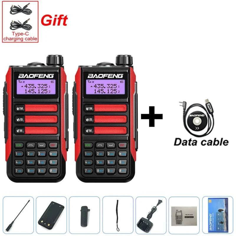 2PCS BAOFENG UV-16 PLUS Walkie Talkie Long Range High Power ProfesionaHappy Radios2PCS BAOFENG UV-16