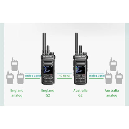 Wurui G2  global-ptt POC+UHF walkie talkie radio 500km long range professional Portable Car Two-way radio phone