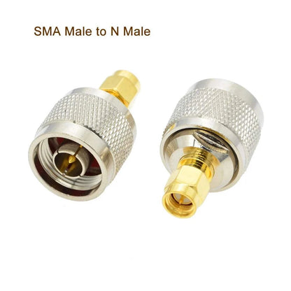 2PCS/Lot  SMA to N Adapter RF Connectors Straight N Male/Female to SMAHam Radios