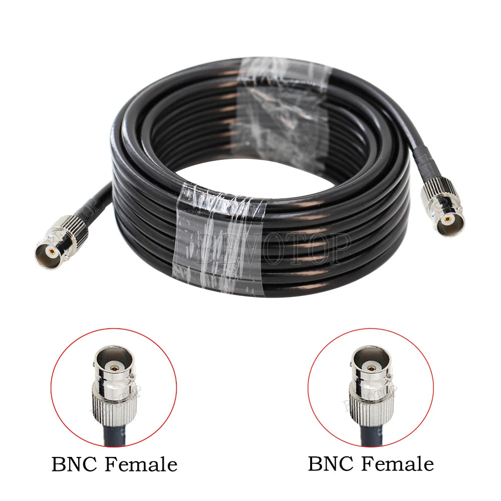 New BNC Male Plug to BNC Male Plug Connector 50 Ohm Low-Loss RG58 RF CHappy RadiosBNC Male Plug