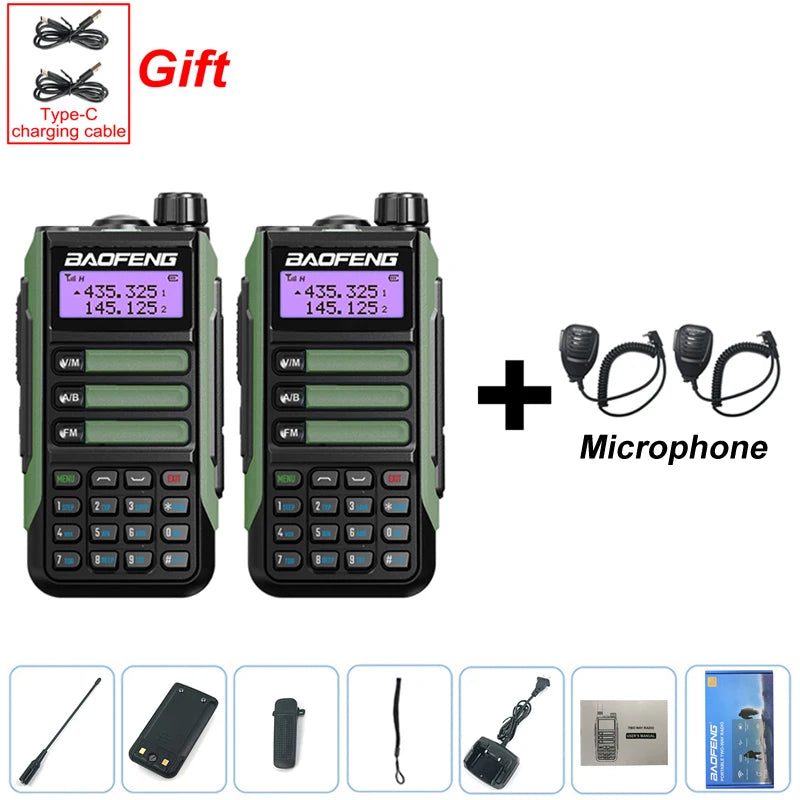 2PCS BAOFENG UV-16 PLUS Walkie Talkie Long Range High Power ProfesionaHappy Radios2PCS BAOFENG UV-16