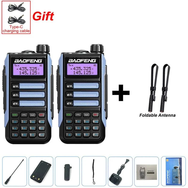 2PCS BAOFENG UV-16 PLUS Walkie Talkie Long Range High Power ProfesionaHappy Radios2PCS BAOFENG UV-16