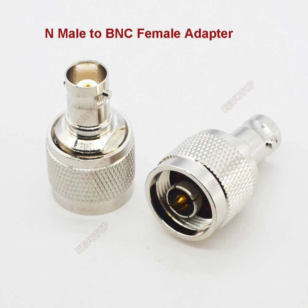 1 PCS BNC to N Adapter RF Connectors Straight N Male/Female to BNC MalHappy Radios1 PCS BNC