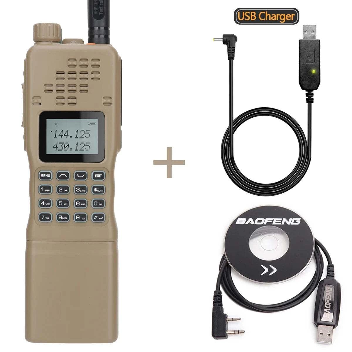 ABBREE 15W Powerful AR-152 Military Two Way Radio 12000mAh Battery TacHappy RadiosABBREE 15W Powerful AR-152 Military