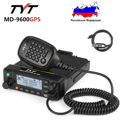 TYT MD-9600 GPS Dual Band DMR Mobile Radio 50/45/25W Car Truck TransceHam Radios