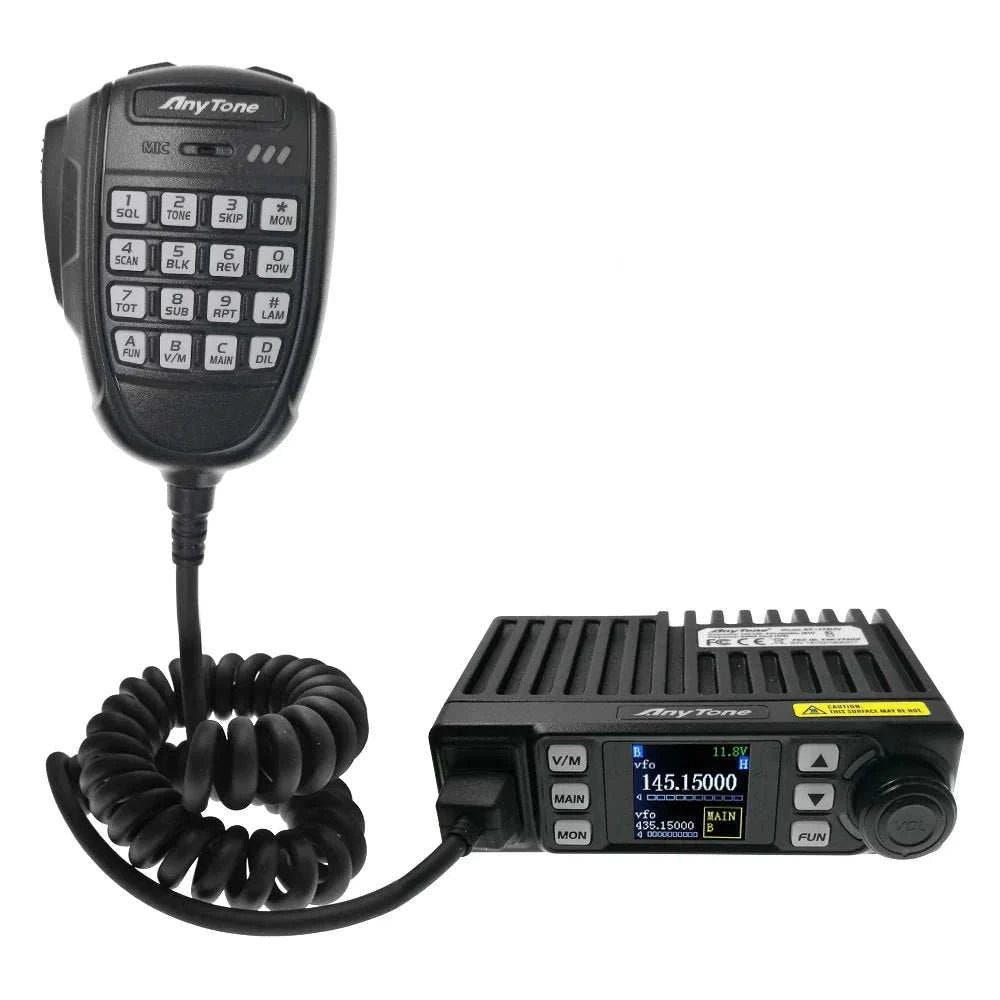 Anytone AT-779UV Mini ham Mobile Radio VHF UHF Dual band 199CH 25W FM Ham Radios