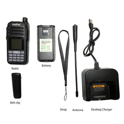 Radtel RT-420 6 Bands Amateur Ham Two Way Radio 256CH Air Band Walkie Happy RadiosRadtel RT-420 6 Bands Amateur Ham