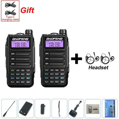 2PCS BAOFENG UV-16 PLUS Walkie Talkie Long Range High Power ProfesionaHappy Radios2PCS BAOFENG UV-16