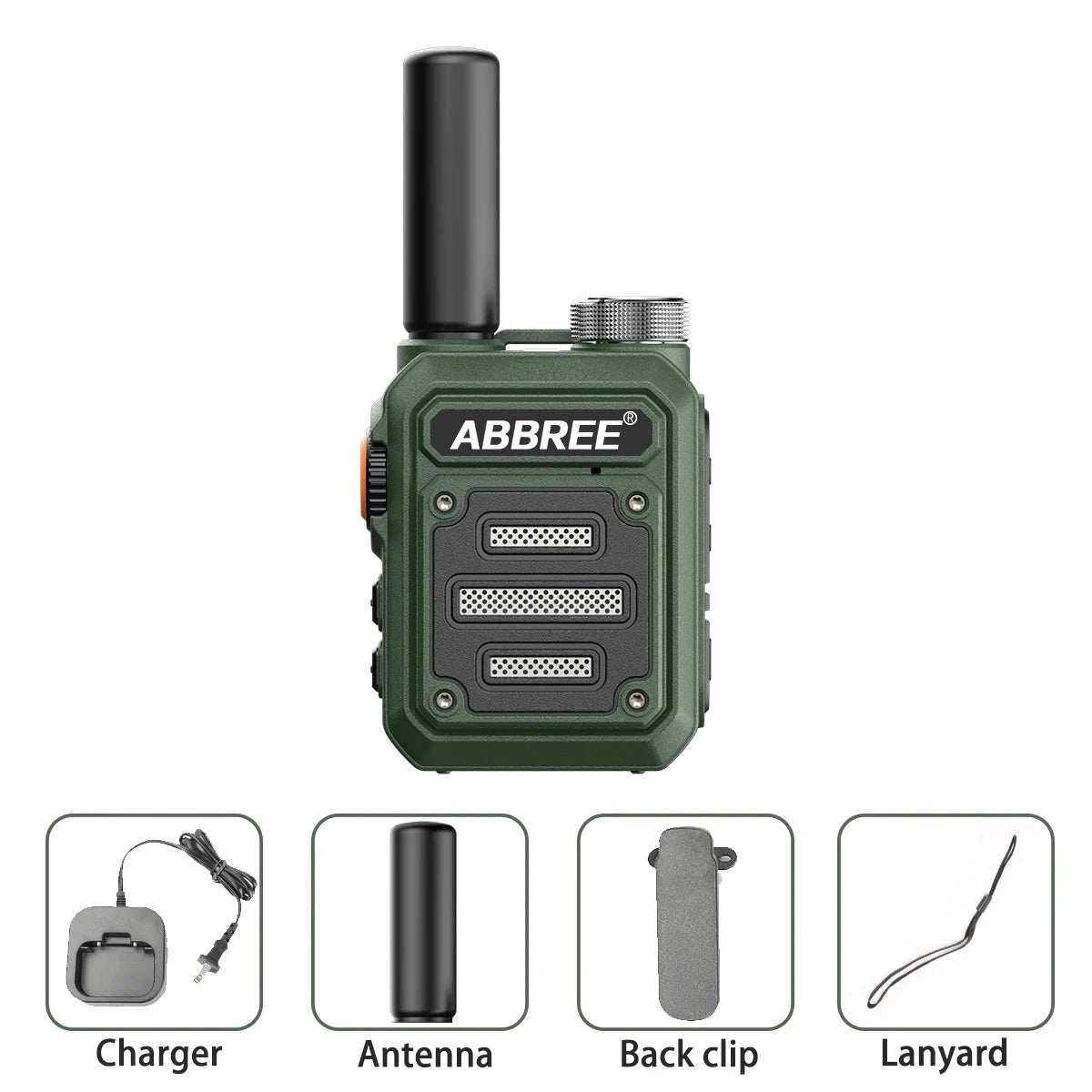 ABBREE AR-63 Mini Walkie Talkie Wireless Copy Frequency VOX SOS Multi-Ham Radios