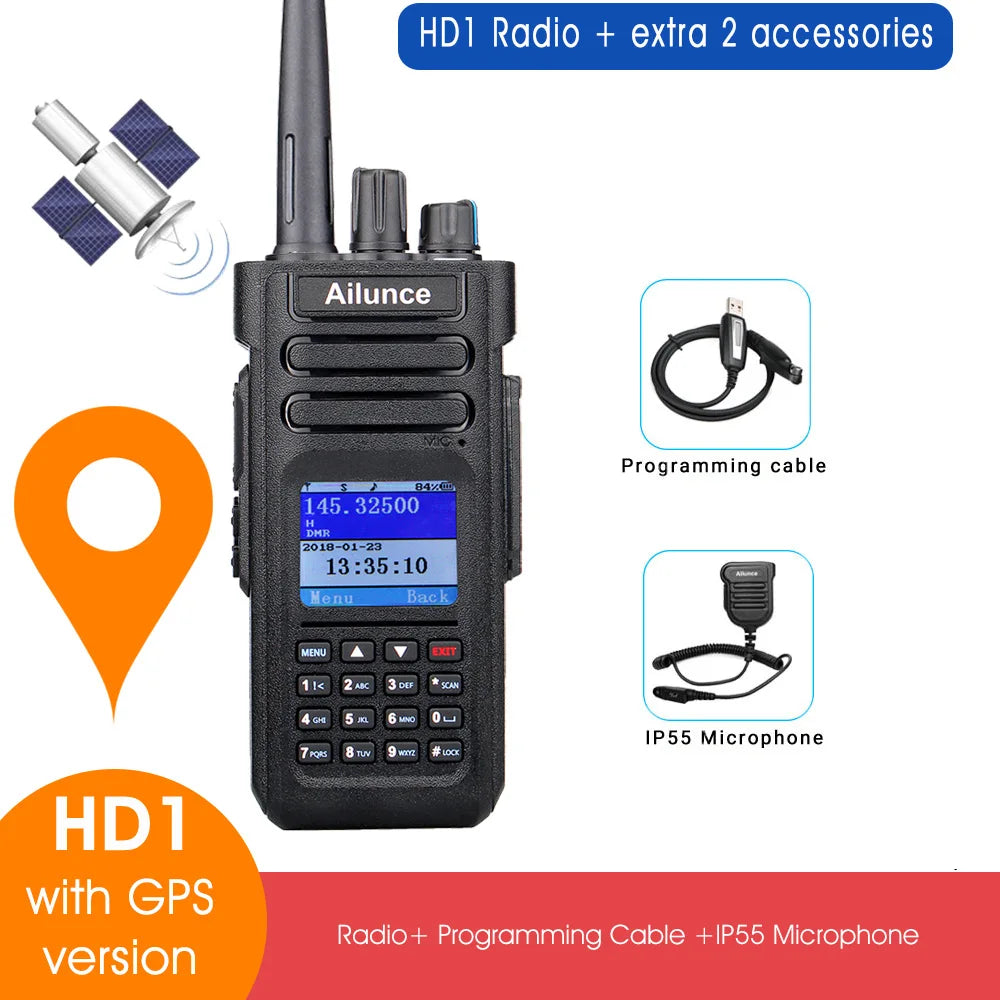 Ailunce HD1 DMR Digital Walkie Talkie Ham Radio Long Range AmateurAilu ...