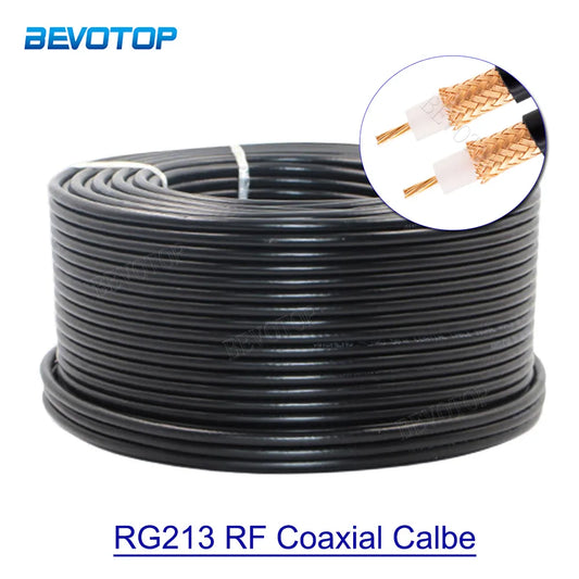 RG213 Cable 50 Ohm 50-7 RF Coaxial Pigtail High Quality Low Loss RG-21Ham Radios