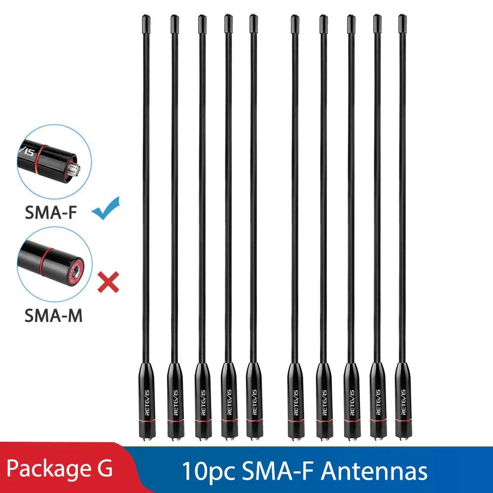 Retevis HA06 Walkie-Talkie Antenna VHF 152MHz 2.15dBi SMA-F or SMA-M fHappy RadiosRetevis HA06 Walkie-Talkie Antenna VHF 152MHz 2