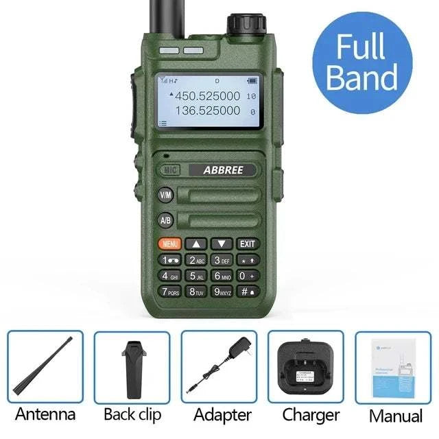 2PCS ABBREE AR-F5 wireless copy frequency Walkie Talkie 136-520MHZ LonHam Radios