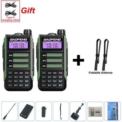 2PCS BAOFENG UV-16 PLUS Walkie Talkie Long Range High Power ProfesionaHappy Radios2PCS BAOFENG UV-16