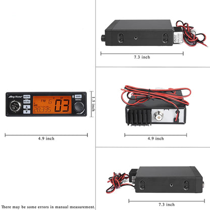 CB Mobile: Anytone AT-500M VOX CB Radio AM/FM 27Mhz Truck Radio AM/FM Ham Radios