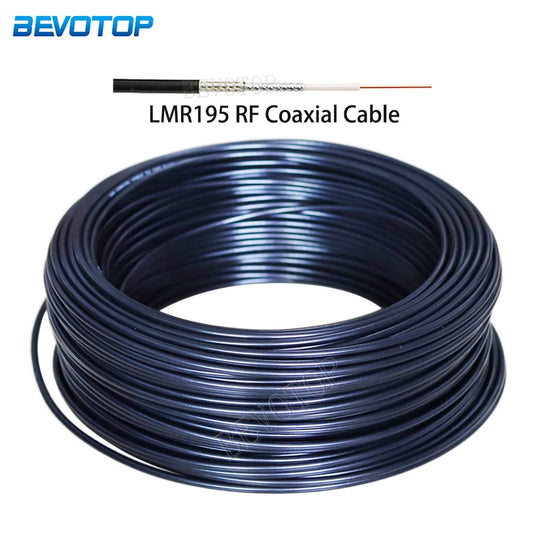 Black LMR195 Coaxial Cable High Quality Low Loss 50 Ohm 50-3 LMR-195 RHam Radios