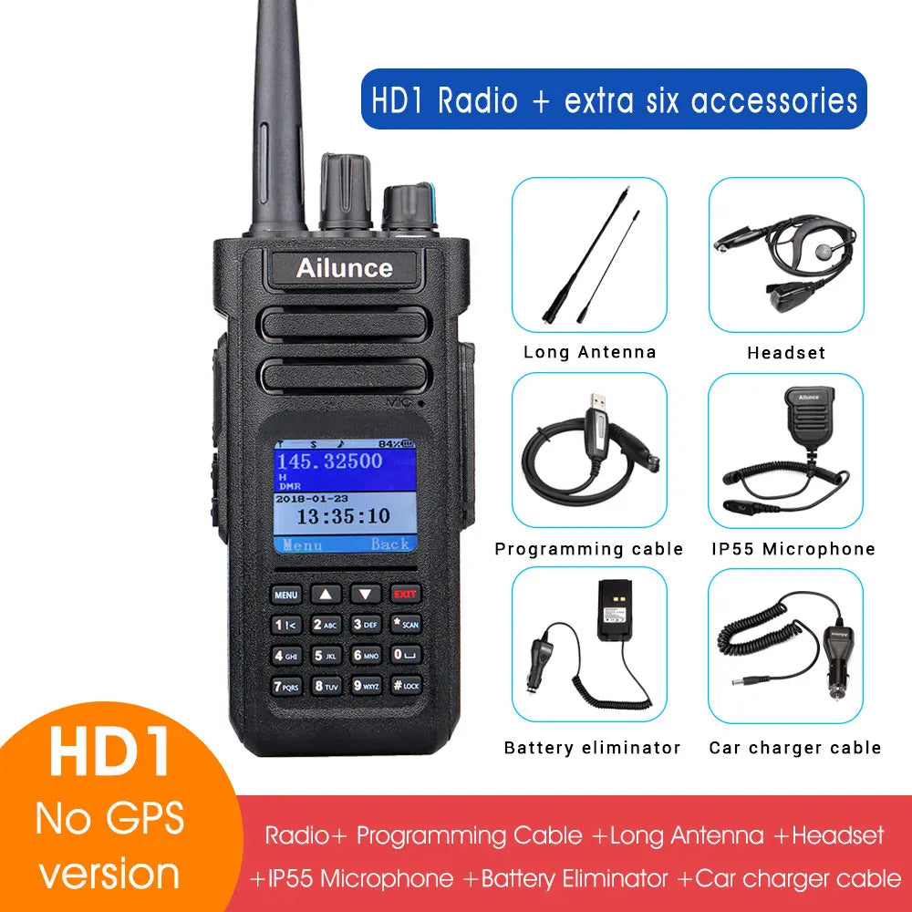 Ailunce HT: Ailunce HD1 DMR Digital Walkie Talkie Ham Radio Long RangeHam Radios