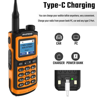 2023 Baofeng UV-20 Walkie Talkie Waterproof Dual Band High Power CB HaHam Radios