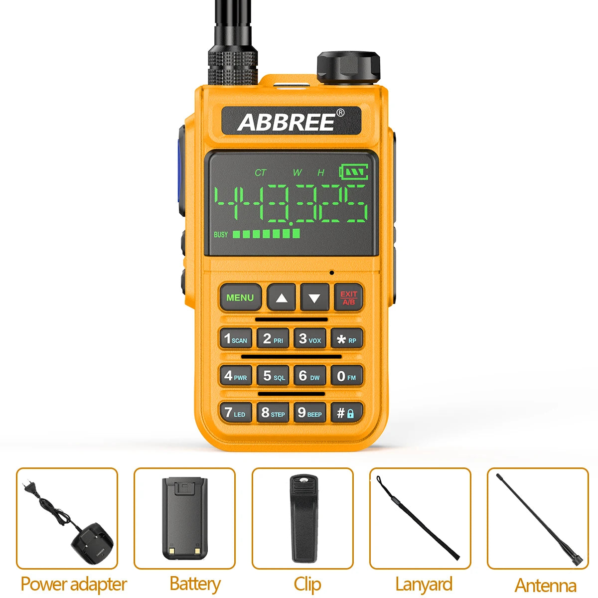 Original ABBREE AR-518 Air Band Full Band 108-660MHz Automatic WirelesHam Radios