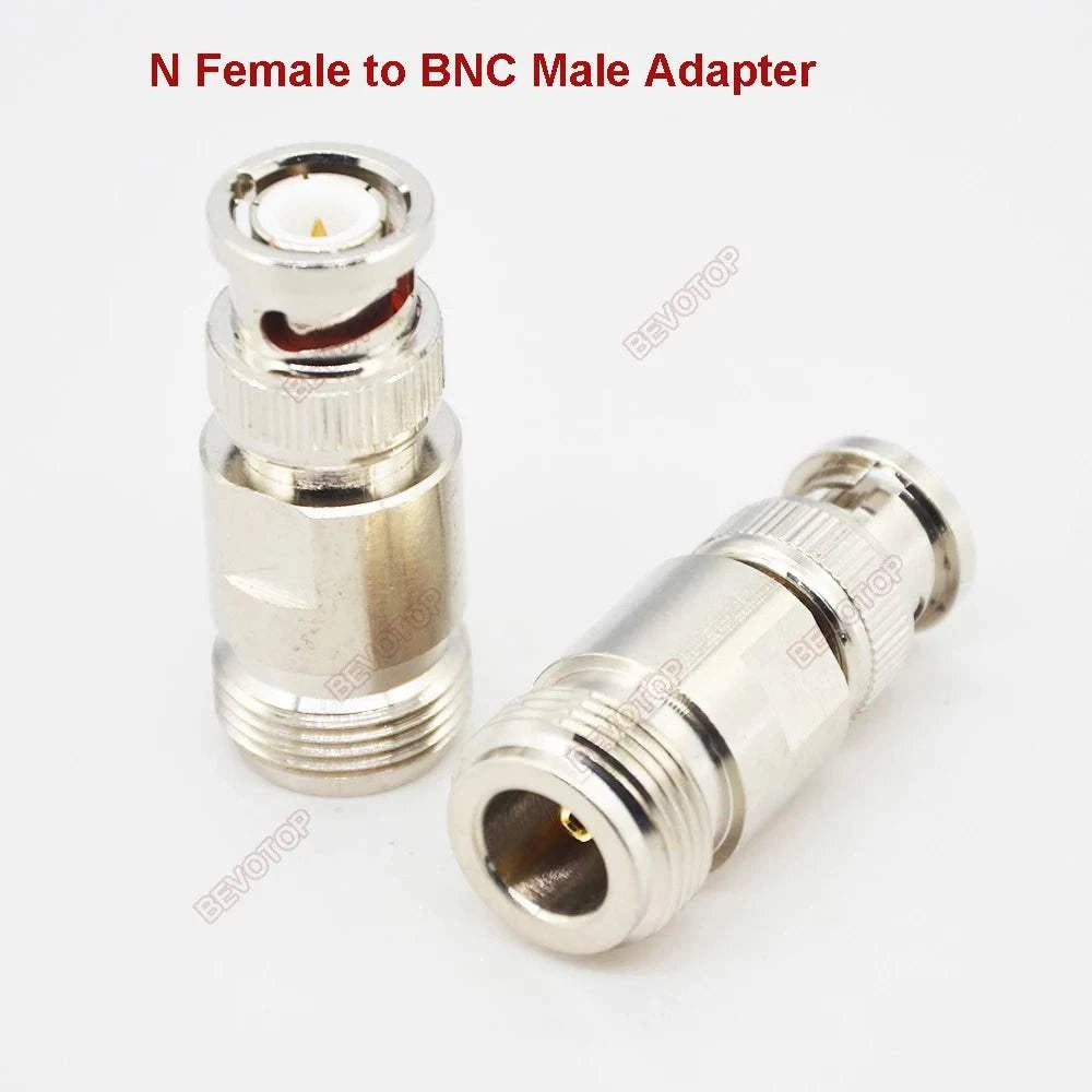 1 PCS BNC to N Adapter RF Connectors Straight N Male/Female to BNC MalHappy Radios1 PCS BNC