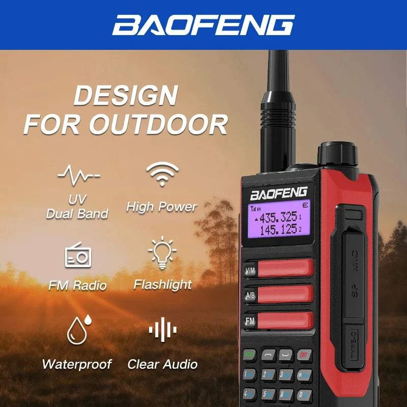 2PCS BAOFENG UV-16 PLUS Walkie Talkie Long Range High Power ProfesionaHappy Radios2PCS BAOFENG UV-16