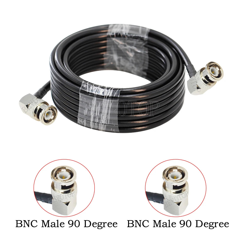 New BNC Male Plug to BNC Male Plug Connector 50 Ohm Low-Loss RG58 RF CHappy RadiosBNC Male Plug