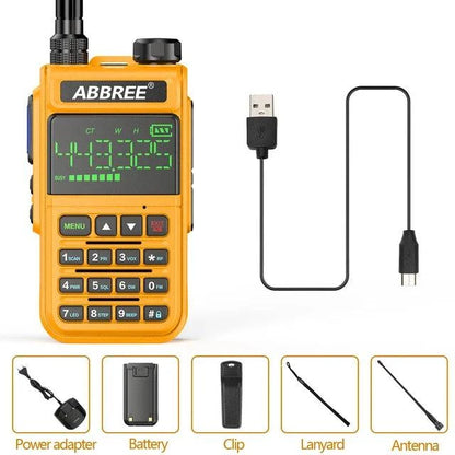 ABBREE AR-518 108-660MHz Air Band Walkie Talkie Wireless Copy FrequencHam Radios