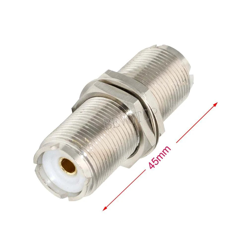 1Pcs UHF SO239 Female to UHF SO-239 Female Socket Mount Connector withHam Radios