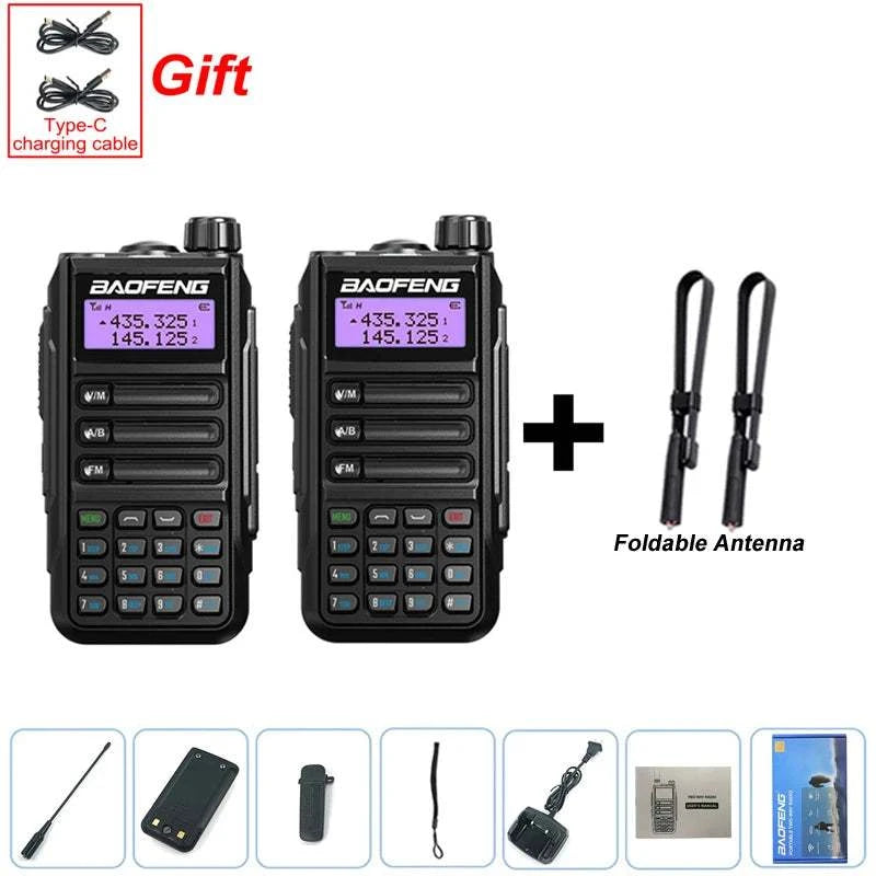 2PCS BAOFENG UV-16 PLUS Walkie Talkie Long Range High Power ProfesionaHappy Radios2PCS BAOFENG UV-16