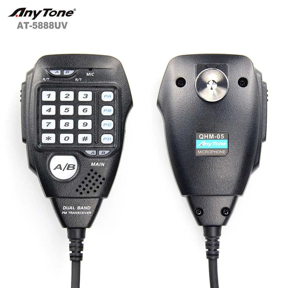 AnyTone AT-5888UV 50W 10KM FM Mobile Radio 136-174MHz 400-480MHz Repeater Compander Scramble Long Distance Wireless