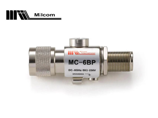 Milcom MC-6BP MC-6BR Lightning Arrestor Coaxial Surge Protector BulkheHam Radios