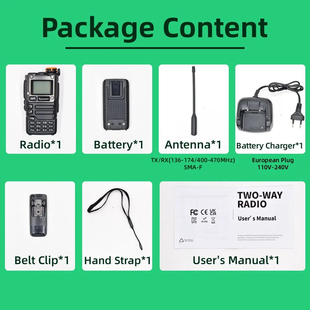 Quansheng UV K5 (8) Walkie Talkie Portable Am Fm Two Way Radio CommutaHam Radios