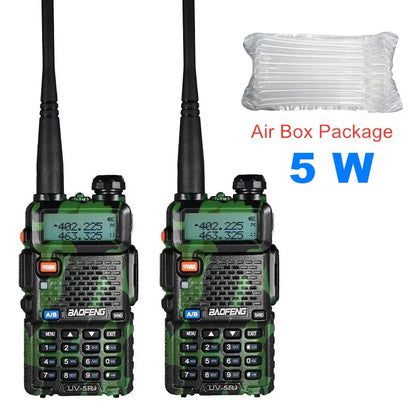 2pcs Real 8W Baofeng uv-5r Walkie Talkie High Power Portable Ham CB RaHam Radios