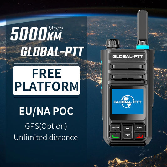 Global-PTT G9 Walkie Talkie Flagship Global Available POC 4G Two-way Radio Internet Portable Profesional Long Range Communicator