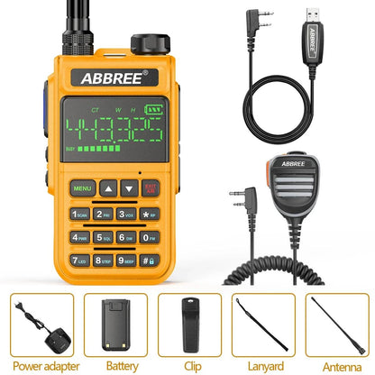 ABBREE AR-518 Air Band Full Band 108-660MHz Walkie Talkie Automatic WiHam Radios