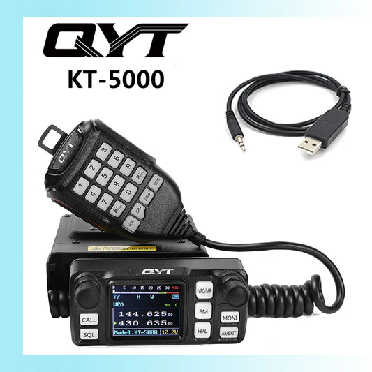 QYT KT-5000 Truck Radio VOX Mini Color Separable Pane 25W Radio ReceivHam Radios