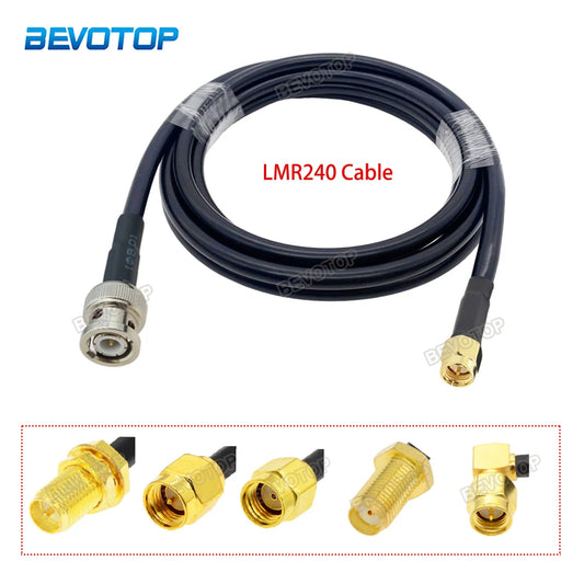 LMR240  BNC Male Plug to SMA Type Pigtail RF Extension Cable for 4G LTHam Radios