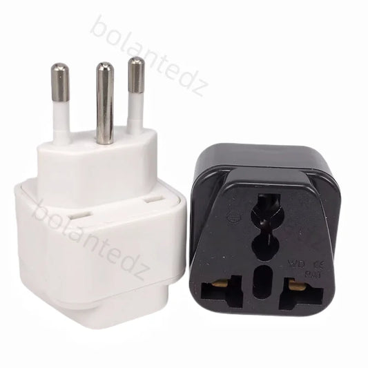 3pin Brazil Brazilian AC Power Plug UK/US/EU To Brazil Brasil Socket Travel Power Adapter Plug 3 Pin Converter Type N Plug